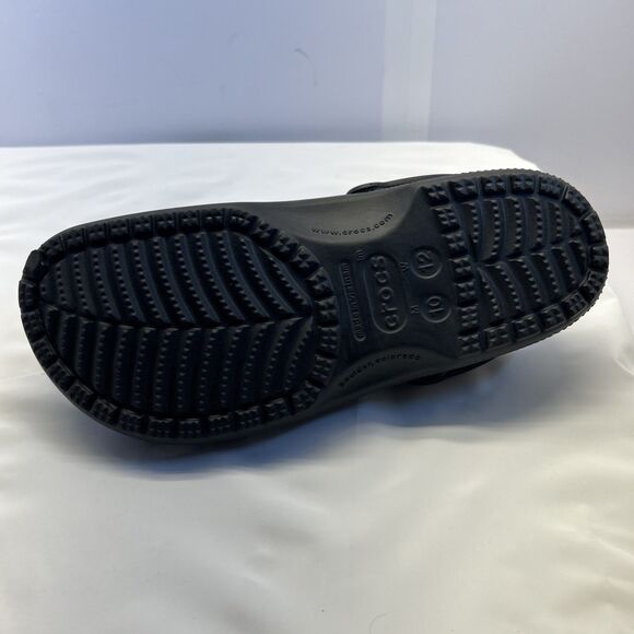 Croc Black Unisex Adult Classic Slip-On Sandals Men 10 Women 12 NEW w/Tags - Picture 6 of 8